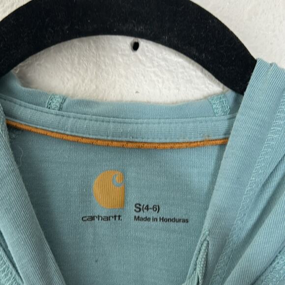 Carhartt Full Zip Blue Lightweight jacket Size Small women’s - Picture 6 of 7